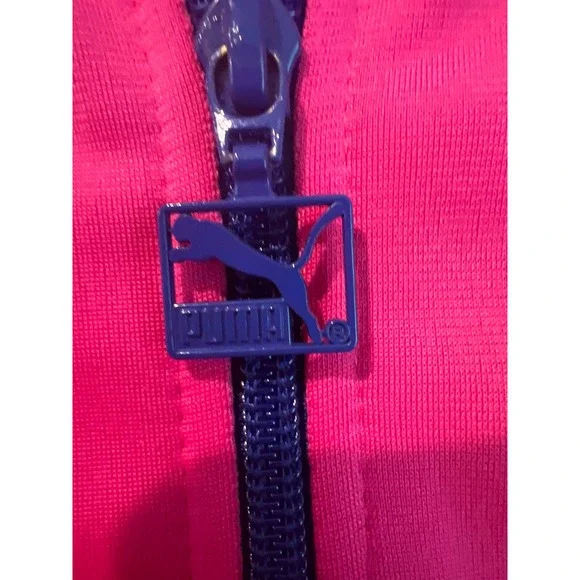 Vintage Puma Sportlifestyle Track Jacket Full Zip Pink Blue Retro Men's XXL - Picture 4 of 10